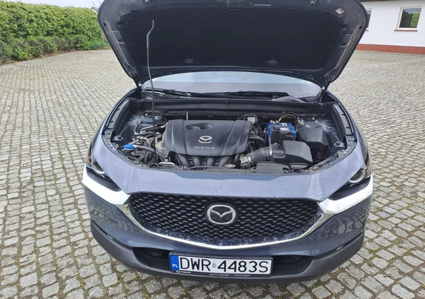 Mazda CX-30 cena 109900 przebieg: 36340, rok produkcji 2021 z Wrocław małe 172